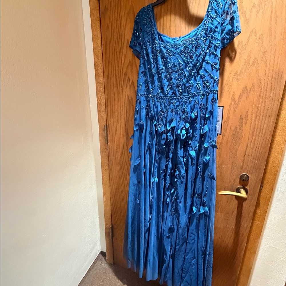 Adrianna Papell Blue Gown